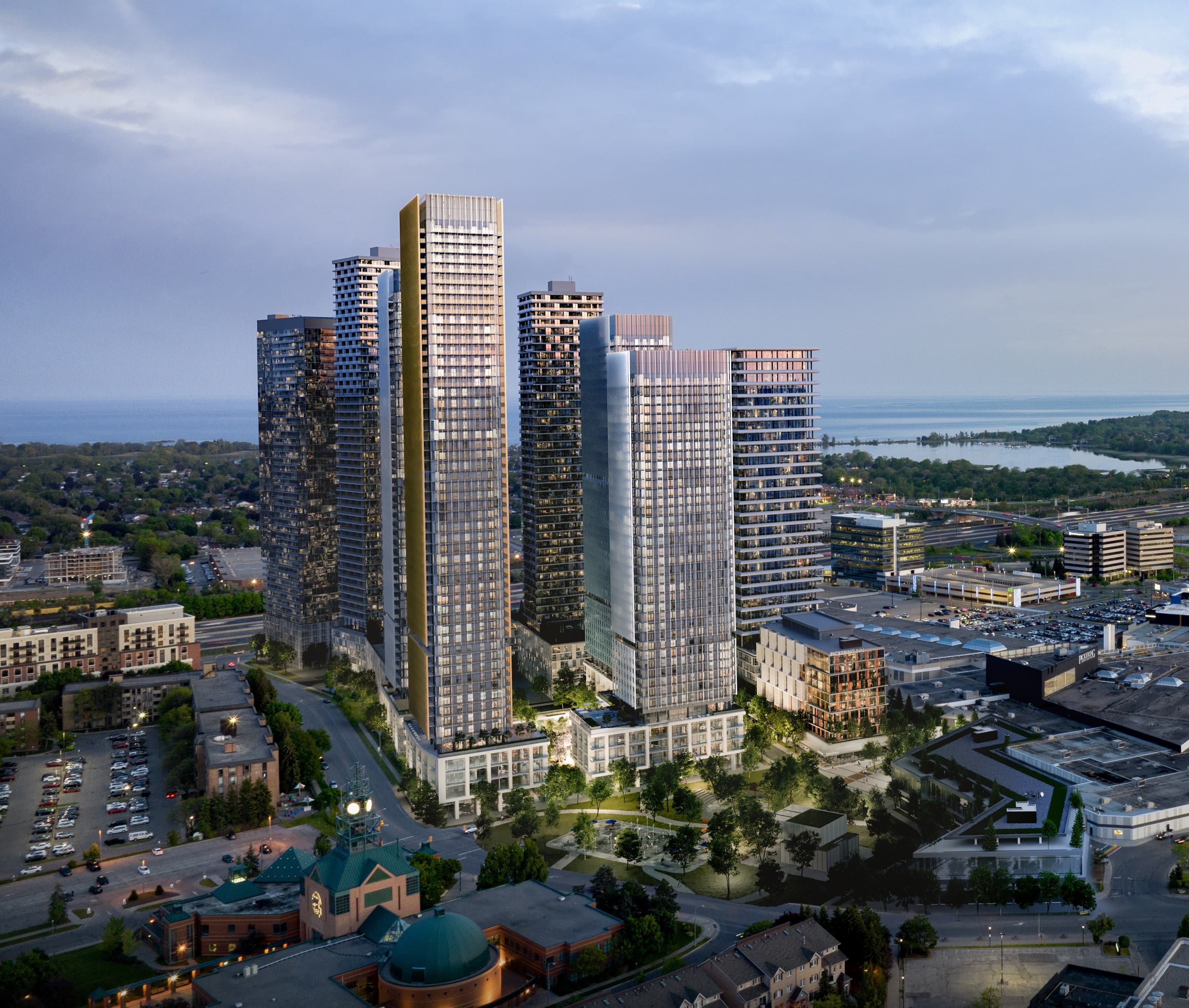 Pickering City Centre Aerial View